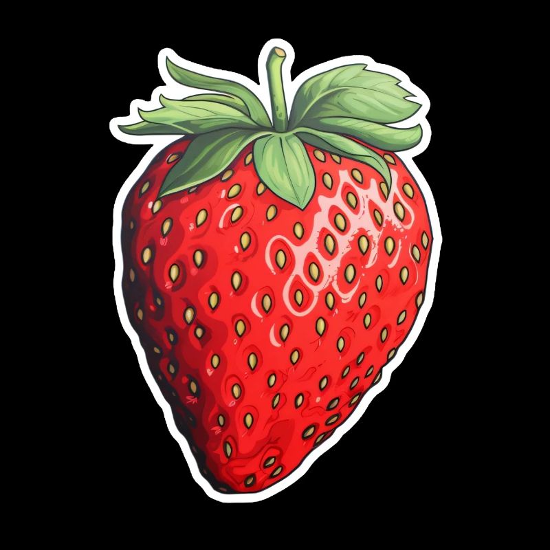 Erdbeere einzeln