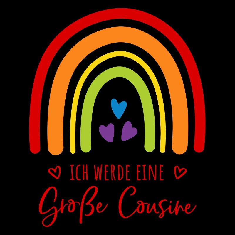 Ich werde eine große Cousine Regenbogen