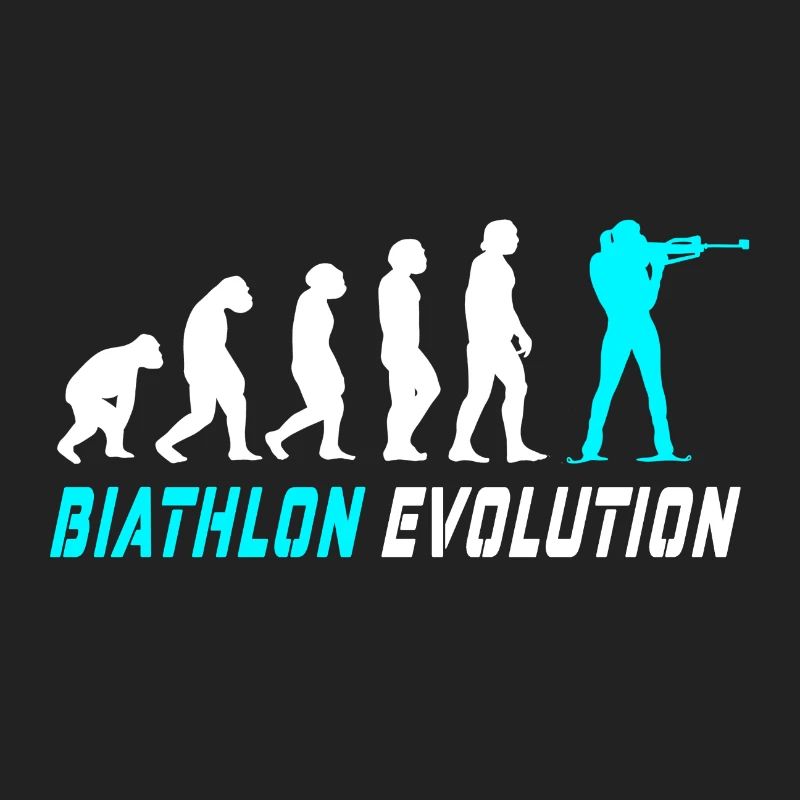 Conception / idée cadeau Evolution biathlon