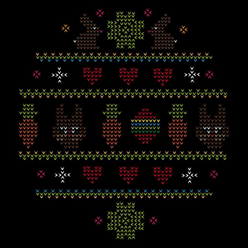 Easter motifs in knitting pattern style for Easter