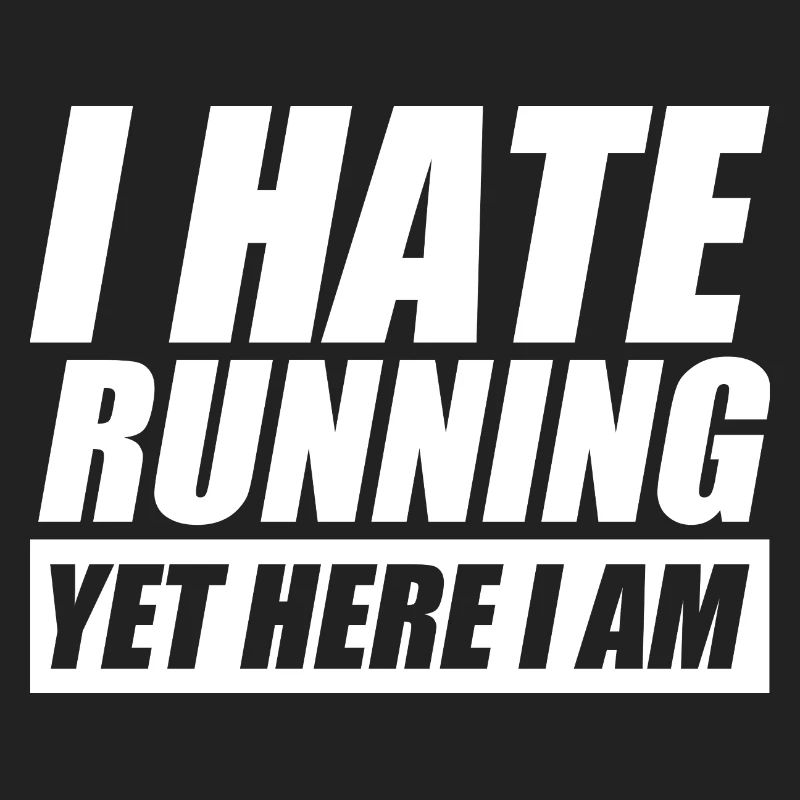 I hate running lustiges Lauf Joggen Läufer