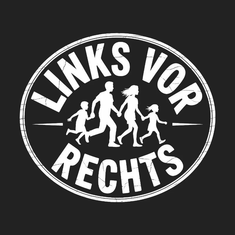 Left before Right - Funny Antifa Slogan