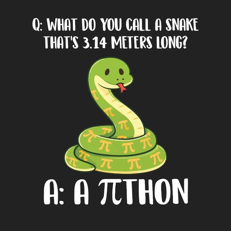Blague sur le python de Pi Day de 3,14 mètres de long