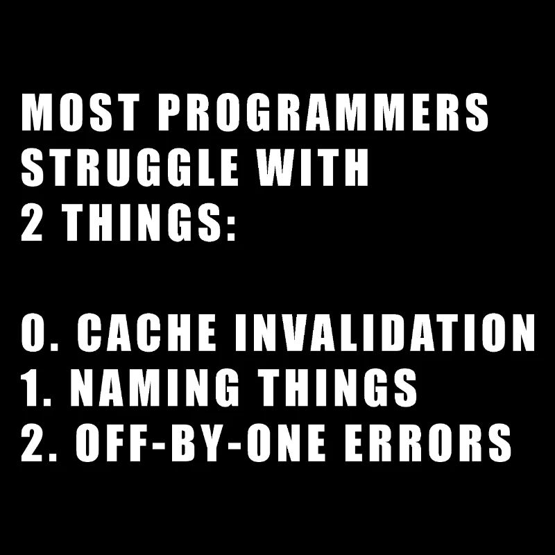 2 choses difficiles dans le programmeur informatique
