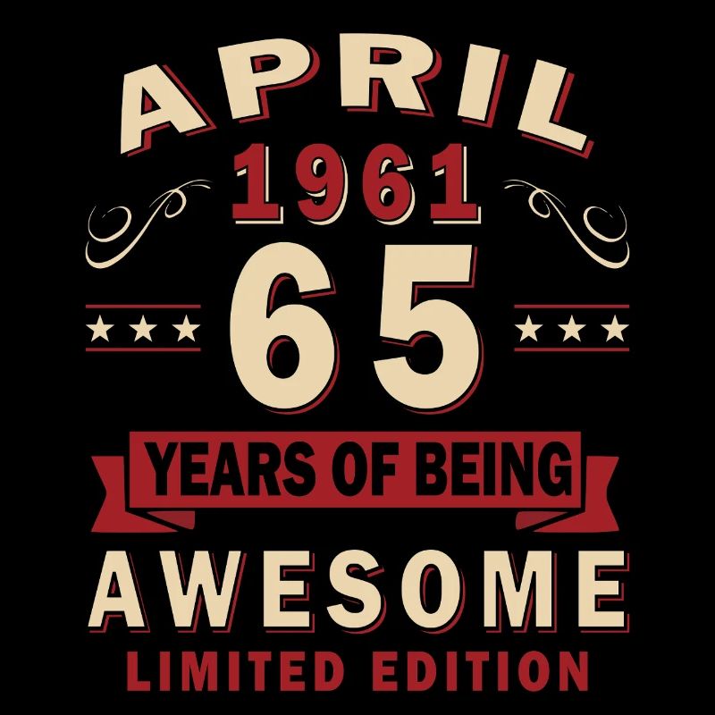 65. Geburtstag Geschenk Mann Oldtimer April 1961