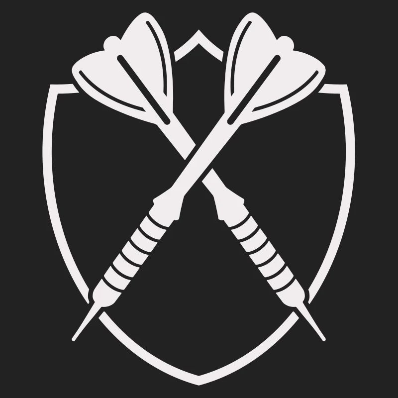 Croix de Bouclier de Fléchettes – Symbole de Précision