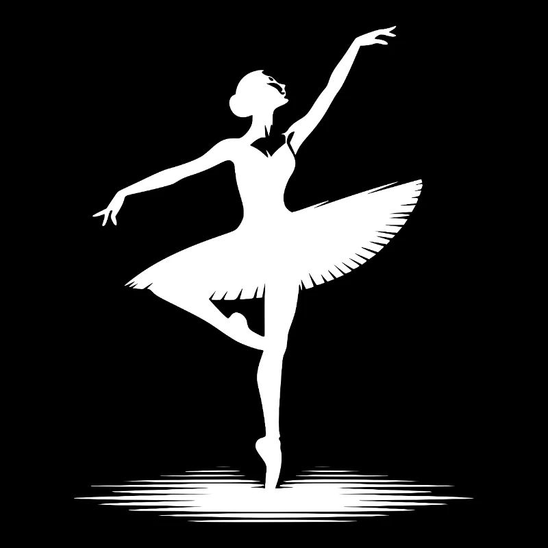 Ästhetisches Tanzdesign mit klassischer Pose