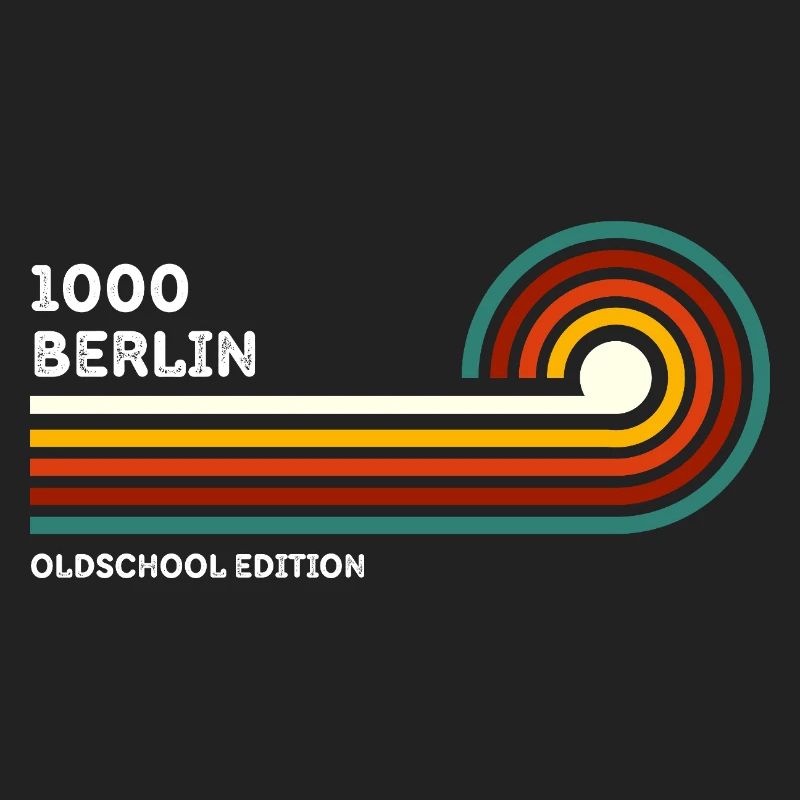 Berlin Chemise Rétro Code Postal 1000 Code Postal Souvenir