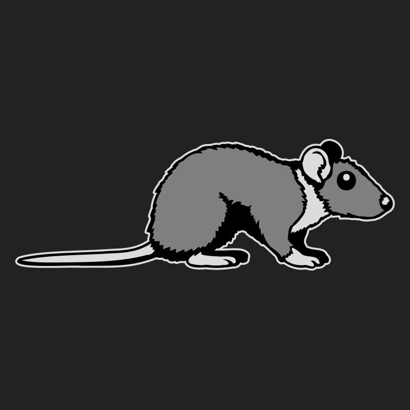 Profil secondaire de rat Mignon, bande dessinée drôle d’animal rongeur