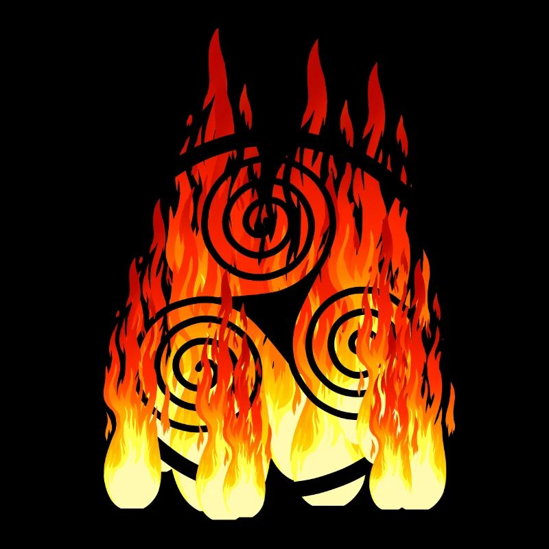 Celtic symbol in fire Celtic Vikings