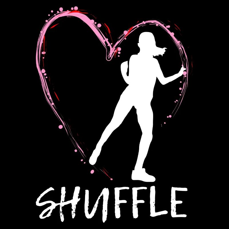 Dear Shuffle Dance - pink heart with dancer