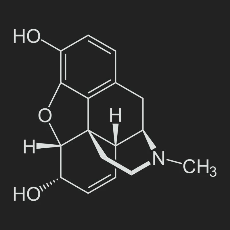 Morphine structural formula