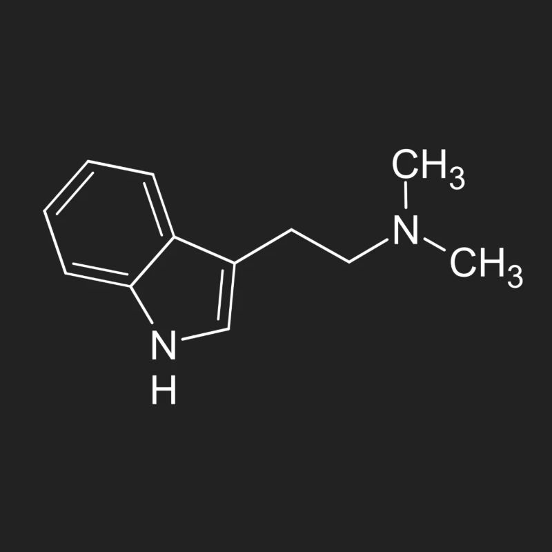 DMT dimethyltryptamine formule structurelle