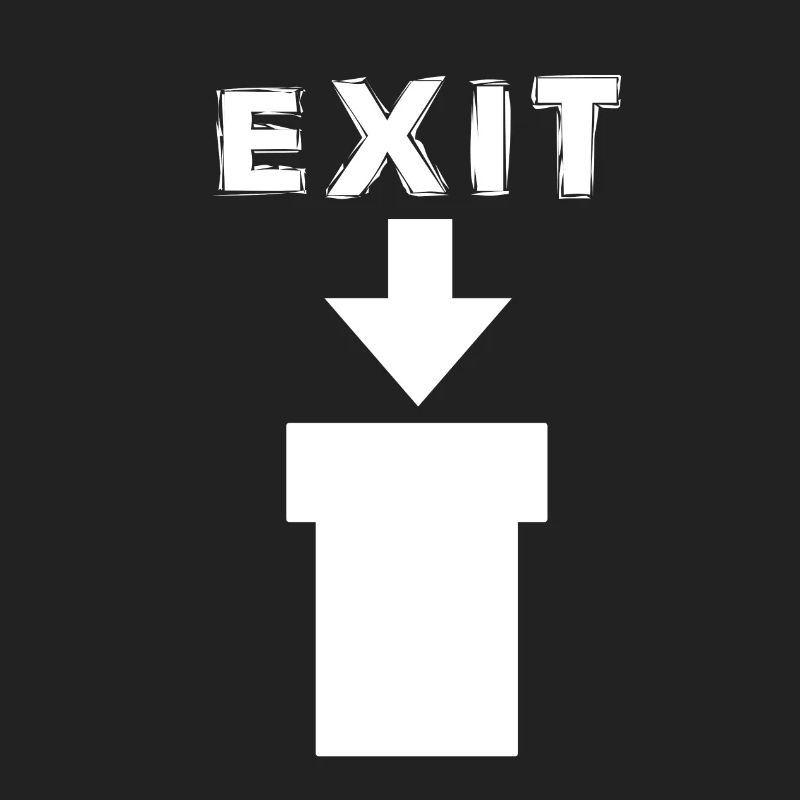 Exit Comic Retro Design