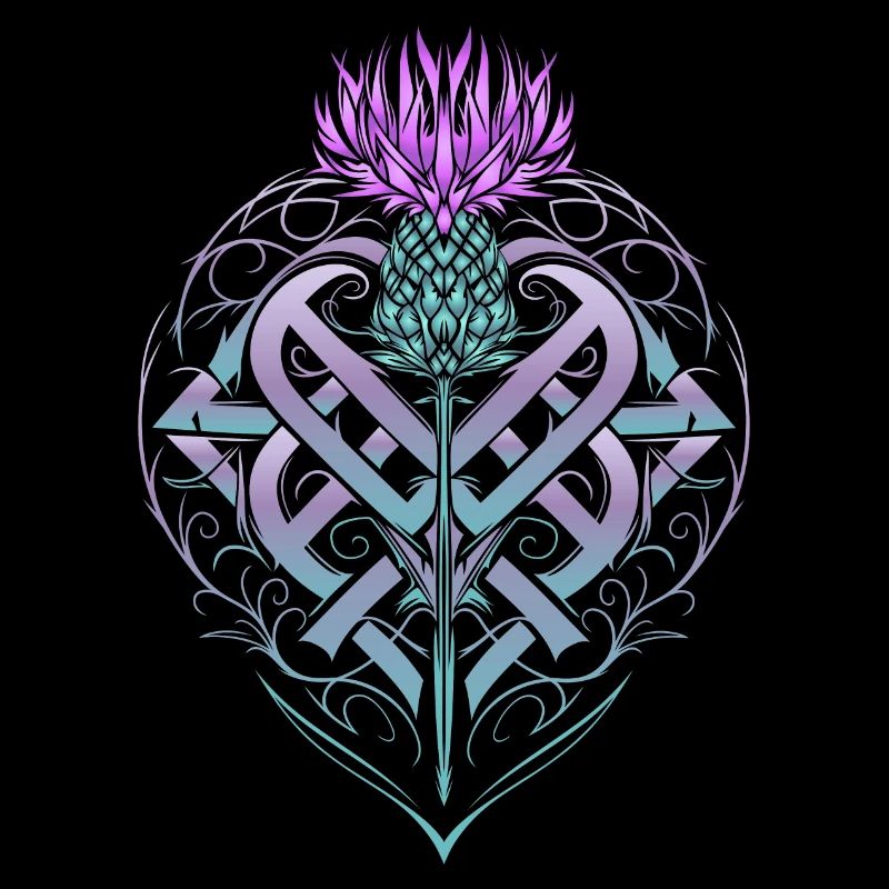 Thistle Shield Celtic Knots Thistle Lover