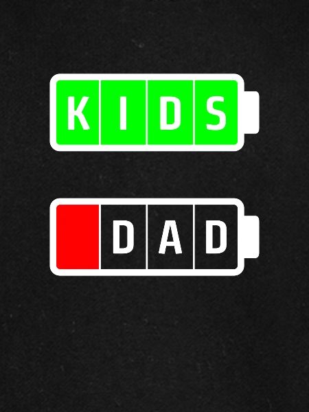 dad kids white