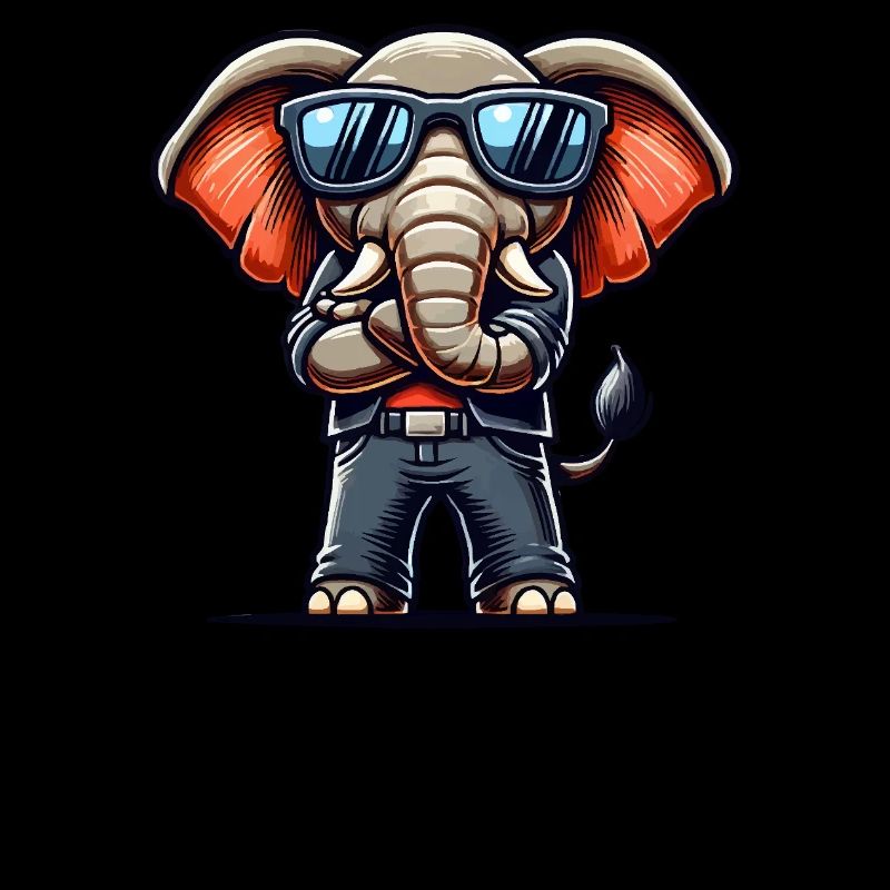 Éléphant Bande Dessinée Cool