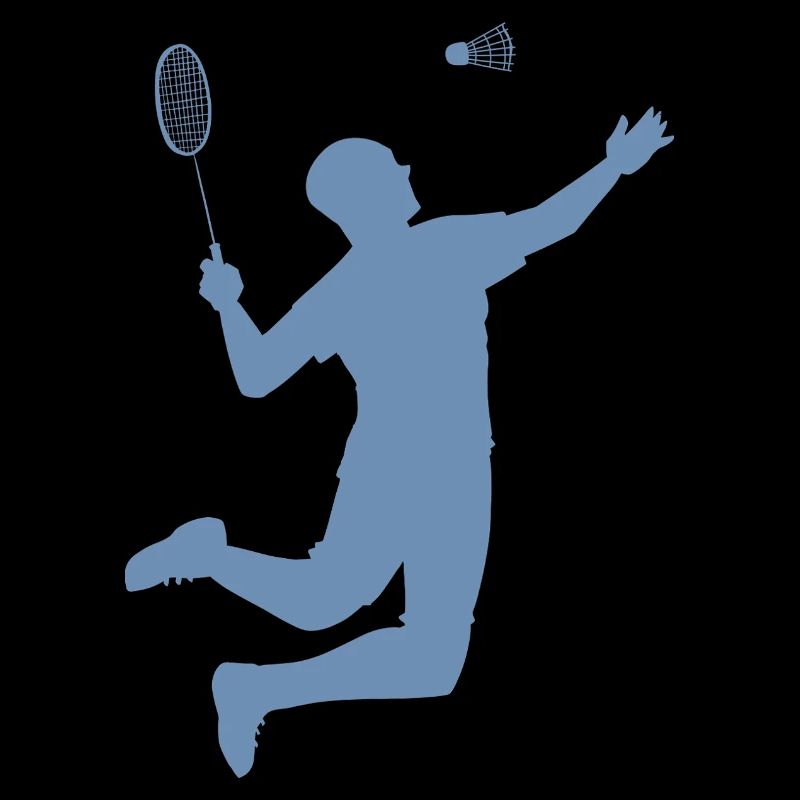 Conception minimaliste de silhouettes de badminton