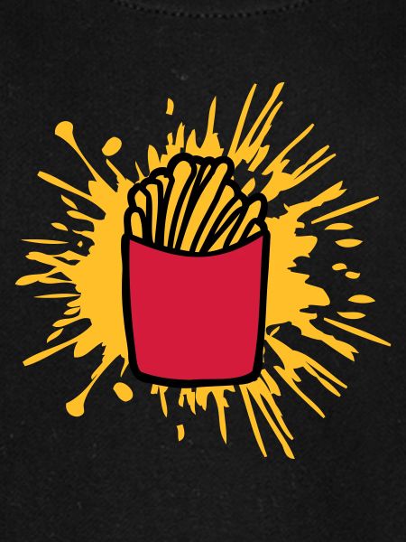 Farbklecks Pommes Frites