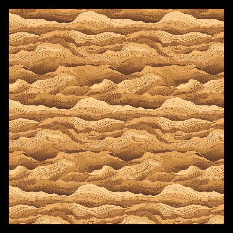Desert Seamless Pattern Sand Sahara Dunes Arabic