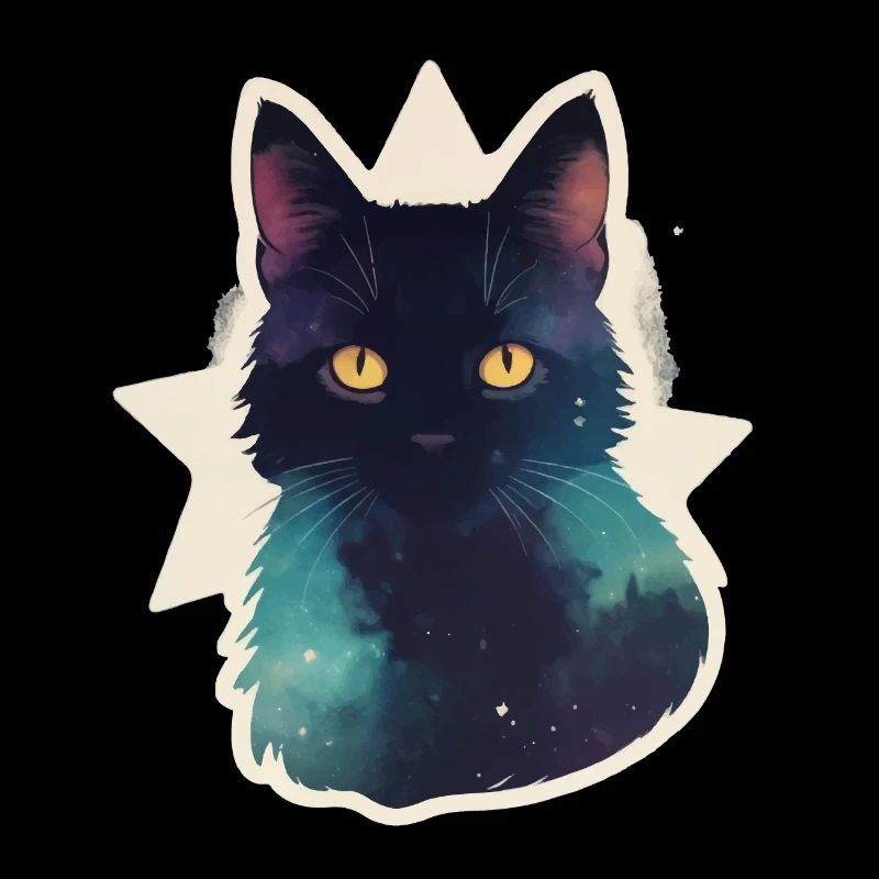 Chat dans les étoiles