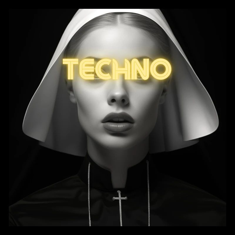 Sweet Techno Nun - Rave Design