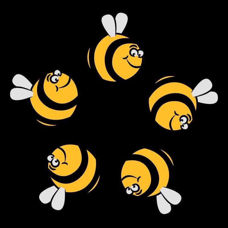 Bee funny thick circular ring