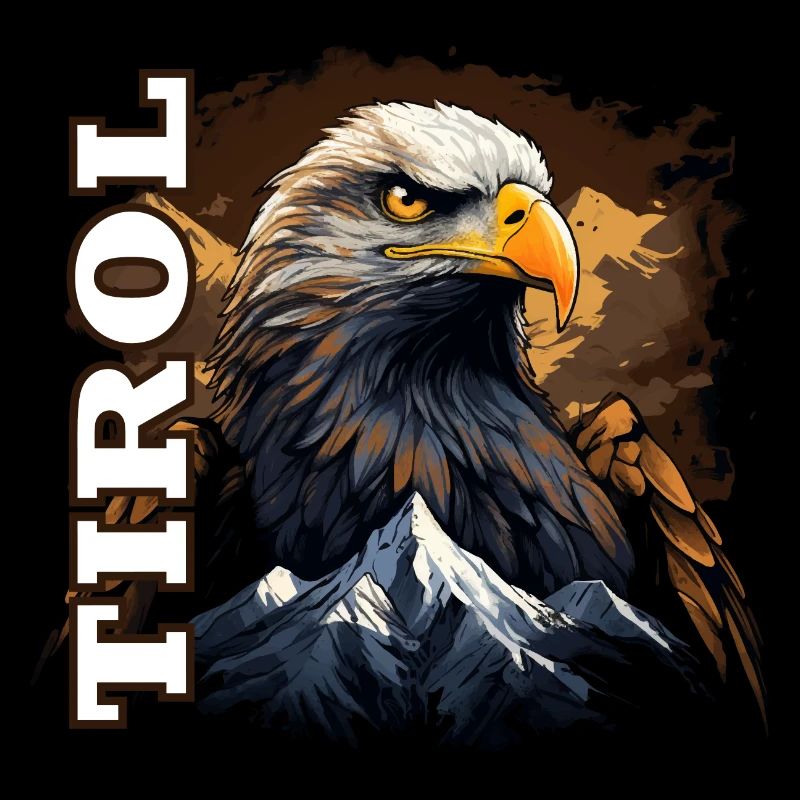 Tirol Design with Tyrolean Eagle & Mountain
