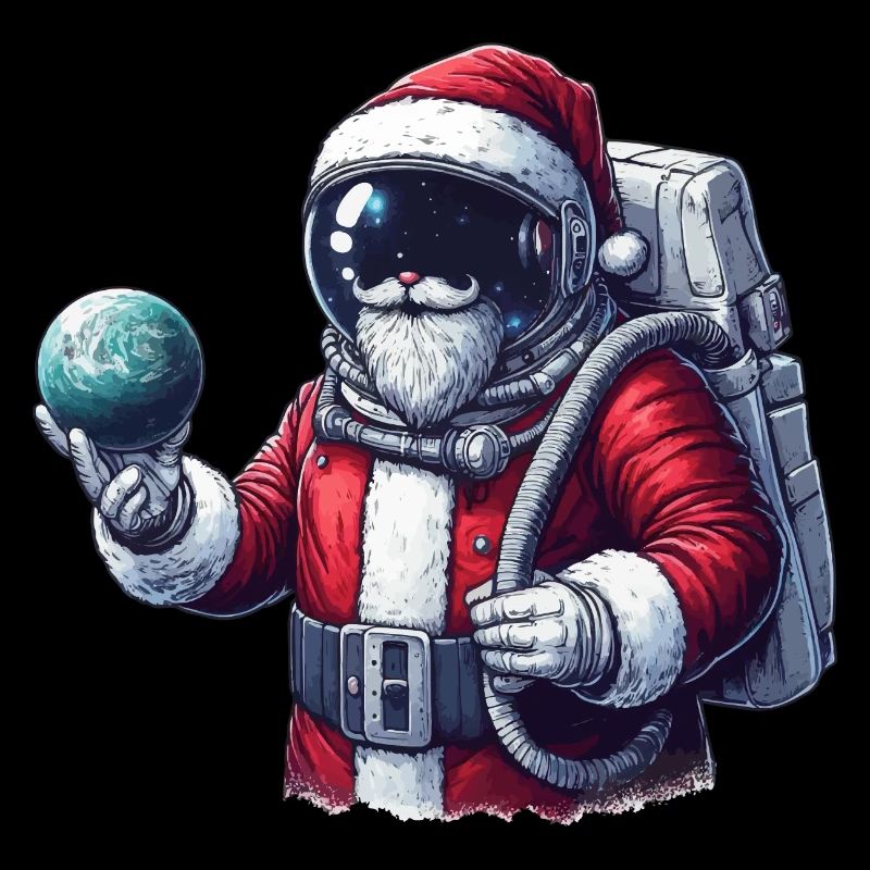 Astronaut Weihnachtsmann Geschenkidee