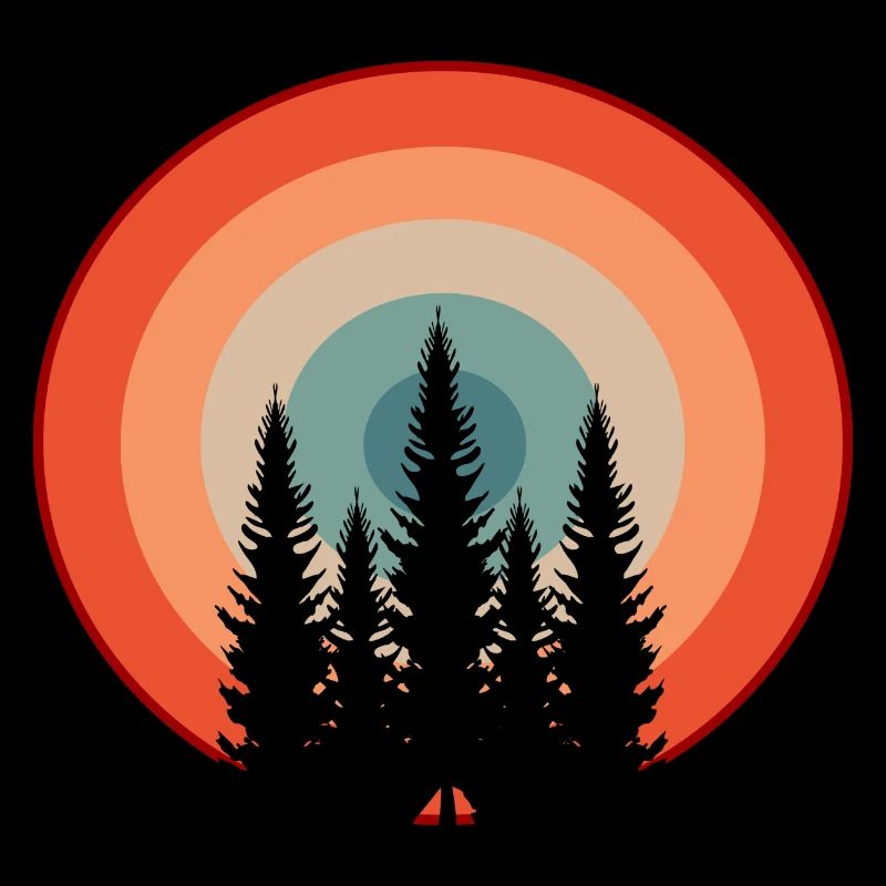 Forest Nature Retro Tree