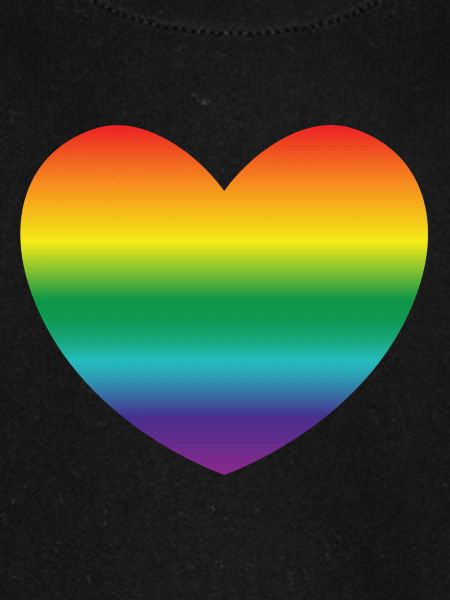 Herz in Regenbogenfarben