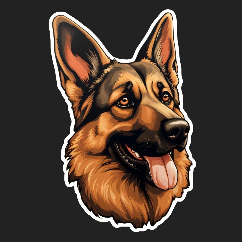 German Shepherd's Head German