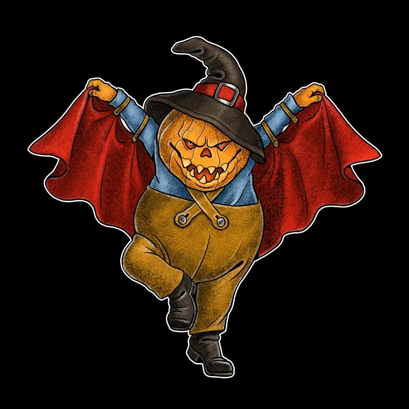 Dancing pumpkin. A fun Halloween design.