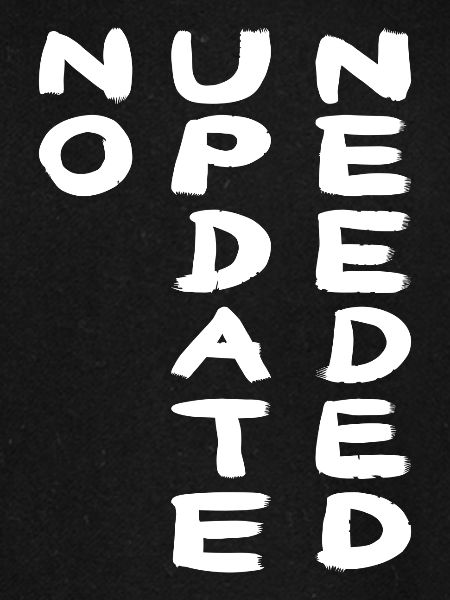 NO UPDATE white