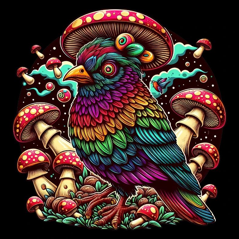 Psychedelische Eule