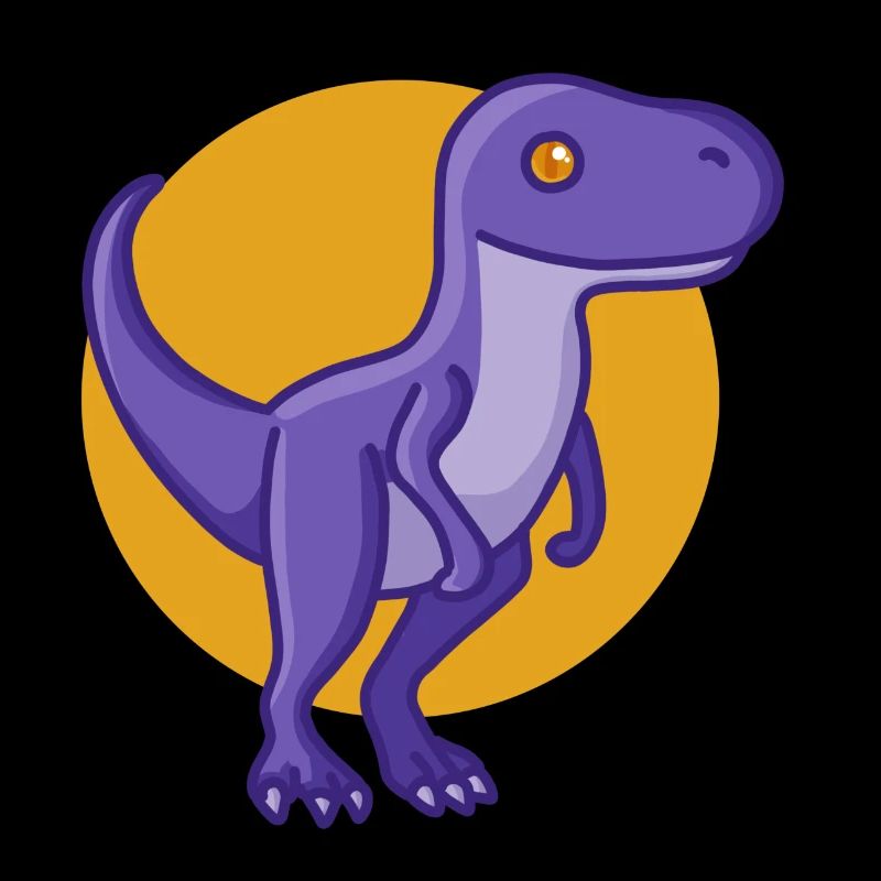 Cute Velociraptor, Dino, Dinosaur