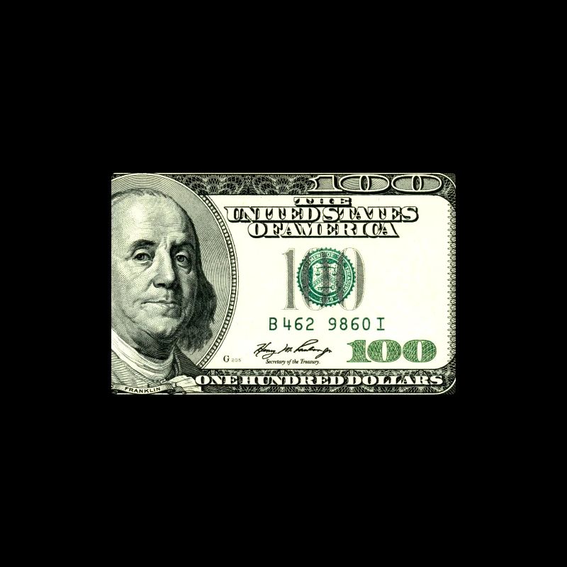 100 $ Dollars - Argent comptant