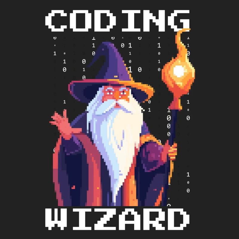 CODING WIZARD Coder Programmer Developer Humor