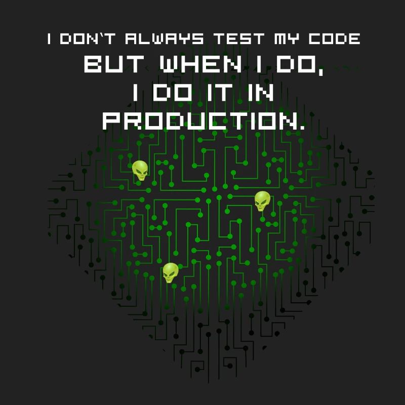 test code nerd joke spruch pc programmer geek i
