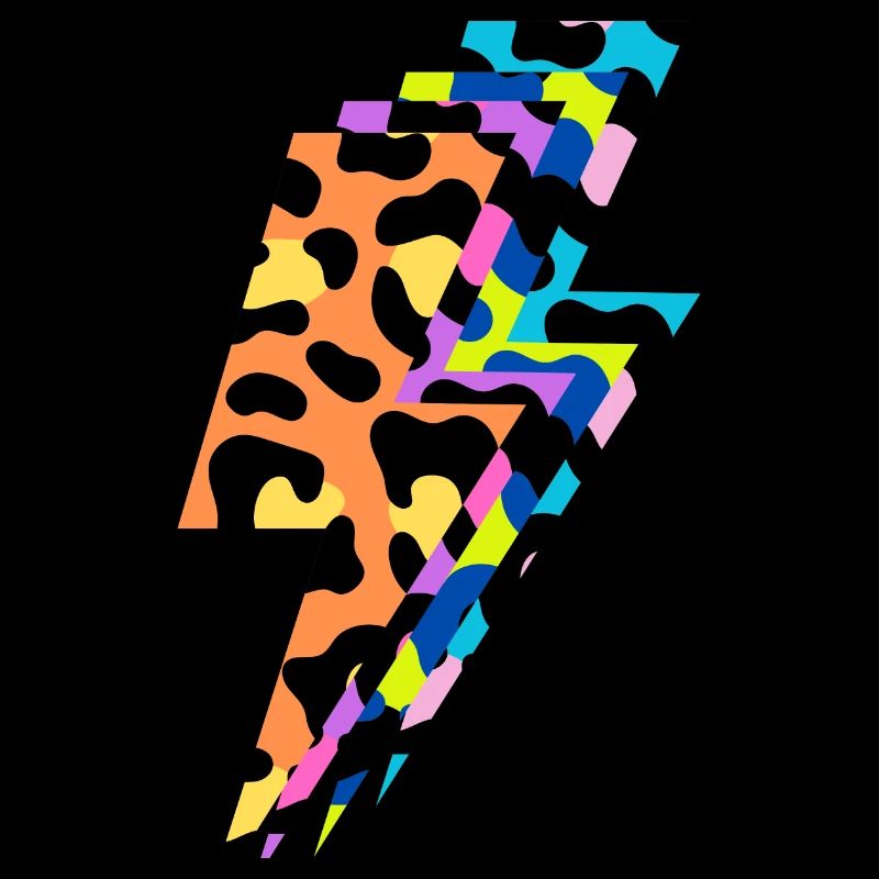 Multicolored leopard lightning