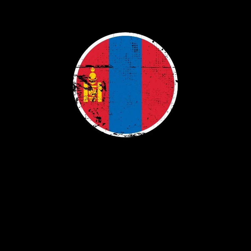 Mongolie Vintage Drapeau mongol