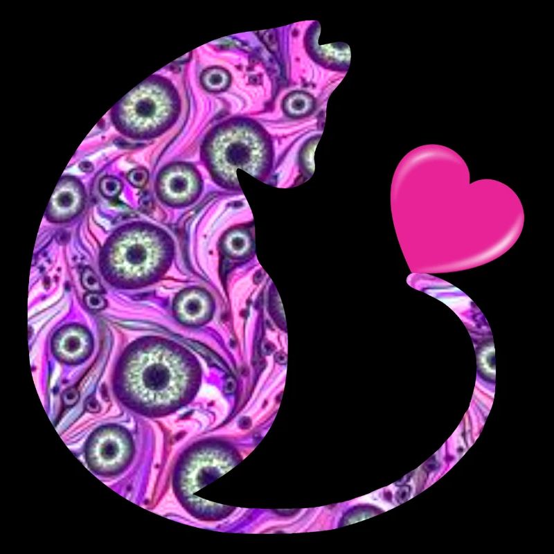 chat avec cœur e 6