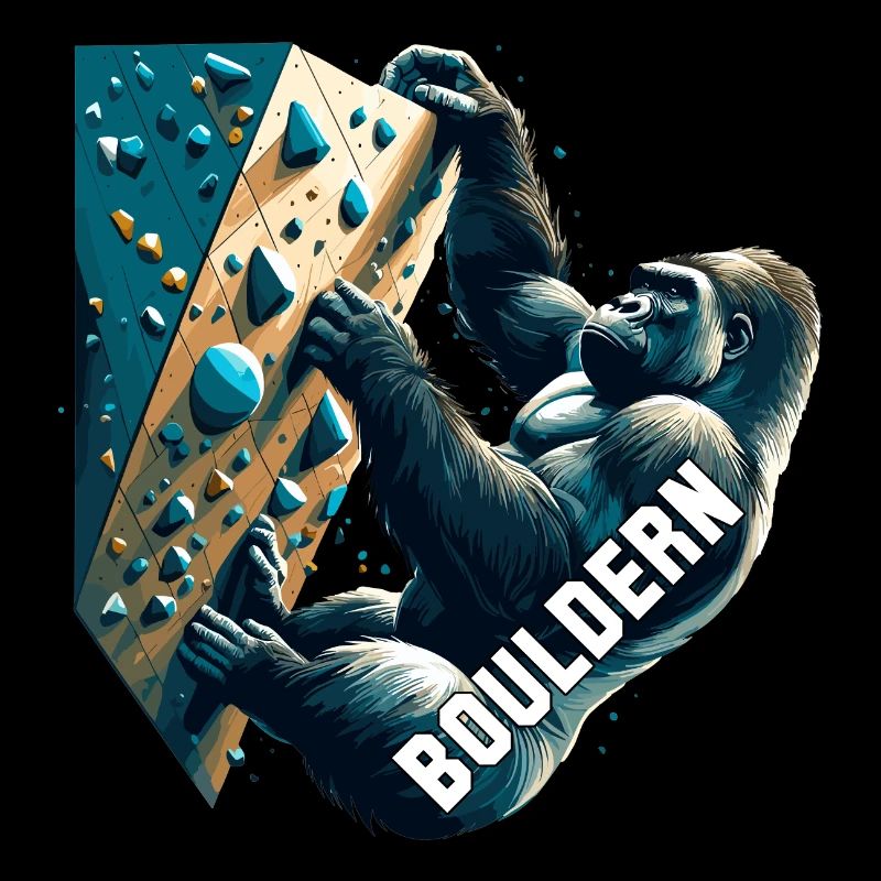 Bouldern Gorilla Geschenk