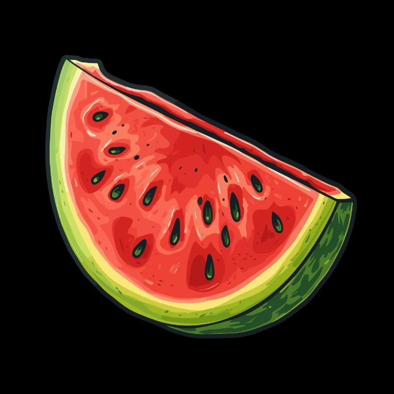 Tranche de pastèque - douce humeur estivale