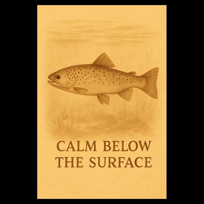 Calm Below the Surface Trout Print