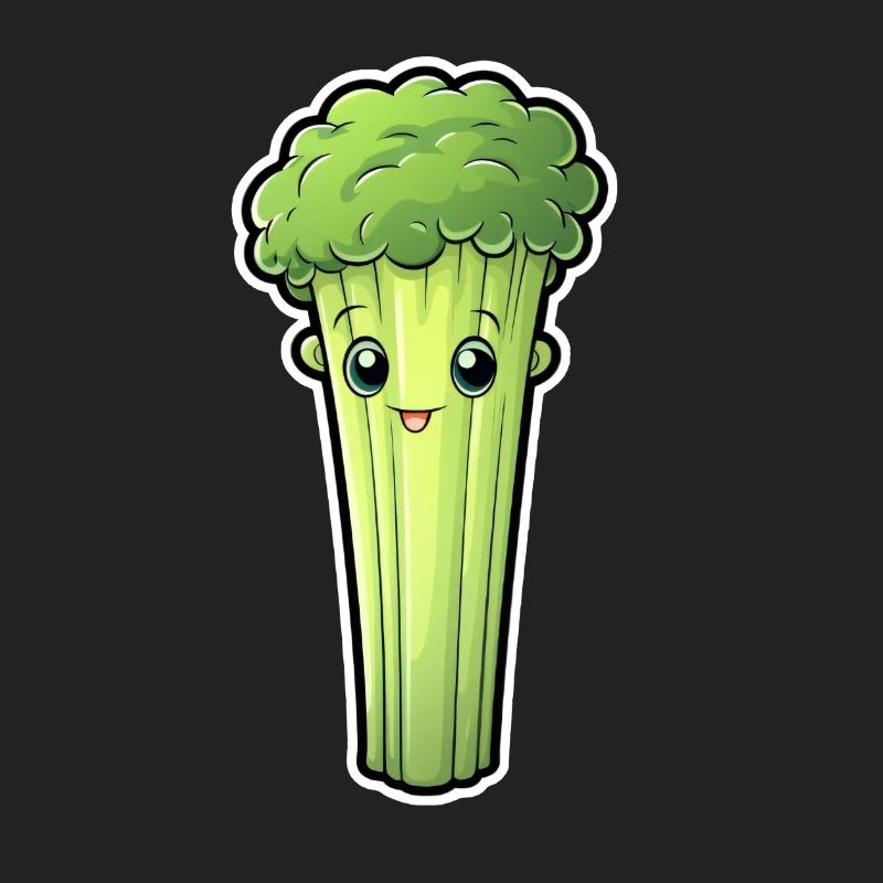 Staudensellerie oder Stangensellerie Kawaii