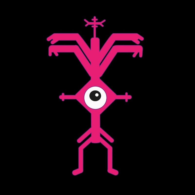 ElectroParty Impression Psyclops Magenta Violette White