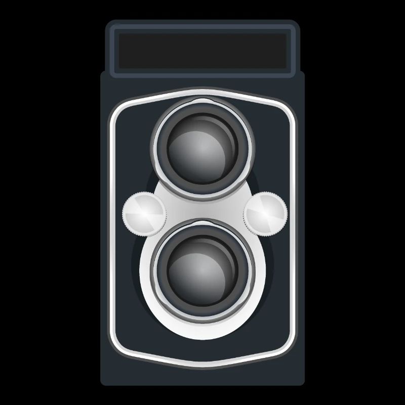 Caméra reflex à double objectif propre