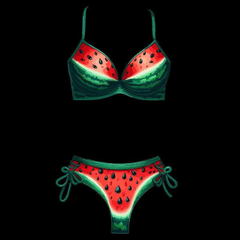 Chemise de bikini pastèque Cadeau pastèque