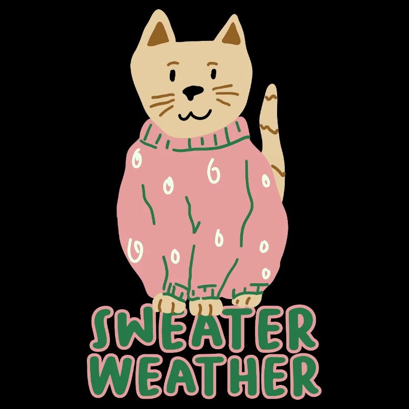 Chat en pull rose – Temps de pull